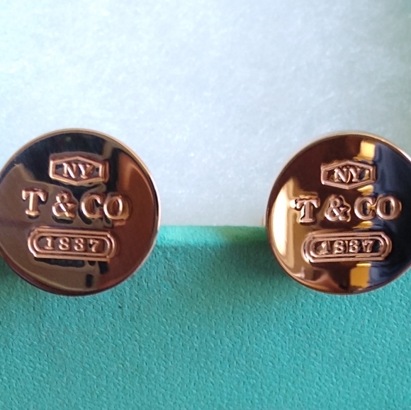 TIFFANY & CO RUBEDO CUFFLINKS. 1837 COLLECTION - Picture 2 of 8